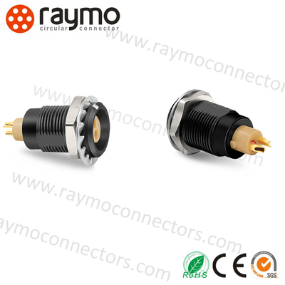 EGG 0B 305 LEMO Push Pull Circular Connector Black Chrome Plated Brass Housing