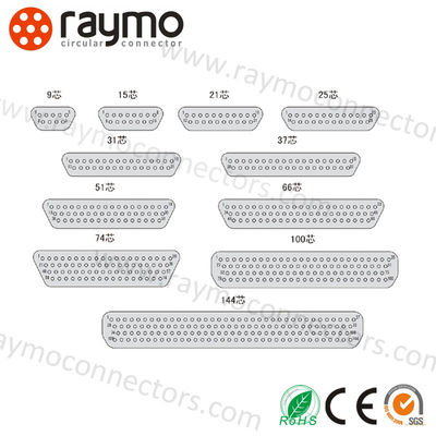 J30J Series 21-Pin D83513 Micro-D Connector Plug IP67