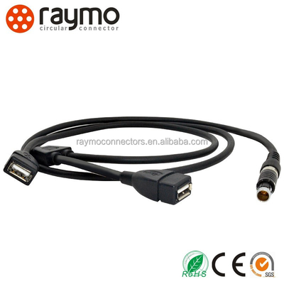 10 Pin BNC Male Circular Connector IP68 Chrome-Plated Brass