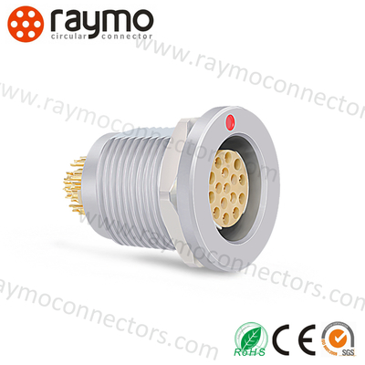 Fischer 1031 12-Pin Female Circular Panel Connector for Data Transfer