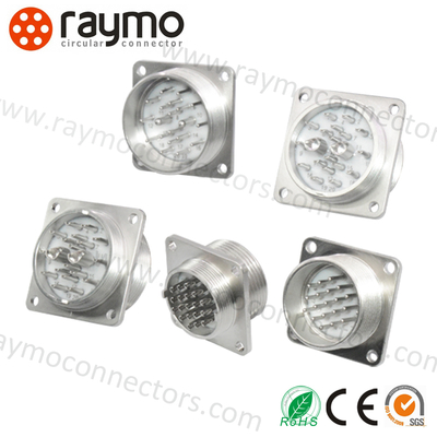 2PM 10 Pin Circular Connector 250V 500 Mating Cycles Thread Connection