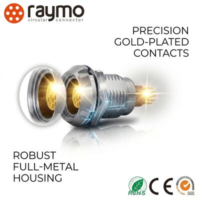4pin Plastic Push Pull Connector IP66 Lightweight Cable Plug Grey Lemo Alternative For Instrumentation