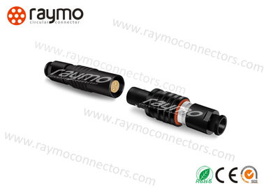 Cable Mount Circular Push Pull Connectors Solder Contacts Design Copper With Chrome Plated
