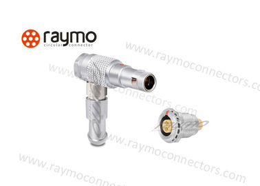 Elbow 90 Degree Circular Push Pull Connectors , Cable Mount Connector Multipole
