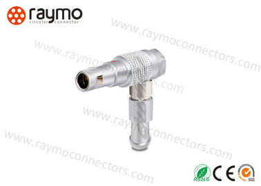 Elbow 90 Degree Circular Push Pull Connectors , Cable Mount Connector Multipole