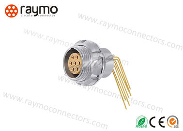 Elbow Shaped Raymo Connectors EGG ECG EEG Panel Mount Socket 2 To 32 Ways