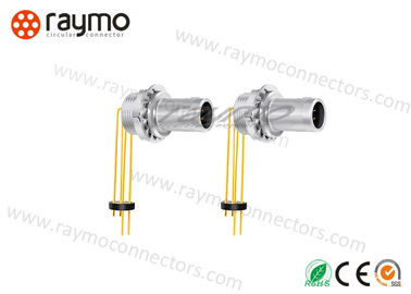 4pin Male Circular Push Pull Connectors Harsh Environmental Resistance High Performance