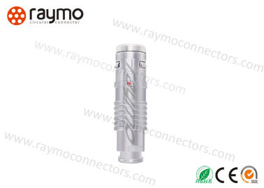 Metal Circular Push Pull Self Latching IP68 Waterproof Straight Plug FGG.2K.310