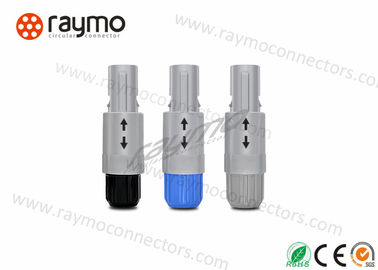 PAG.M0.4GL Plastic Straight Plug Circular Push Pull Male Connector