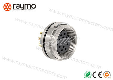 16 Mm 8 Pins Threaded Cable Connectors HEG EGG HGG Mechanical Color Coding