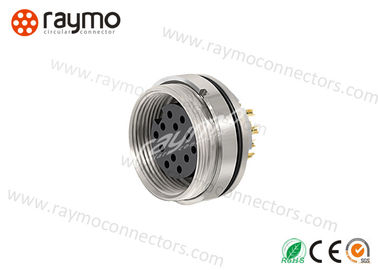 16 Mm 8 Pins Threaded Cable Connectors HEG EGG HGG Mechanical Color Coding