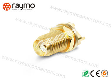 Gold Plated Shell SMA Male Coax Connector Corrosion Proof Vibration Resistance