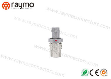Military Cable To Cable Connector Natural Chrome Plated Brass Shell Male Solder Contacts
