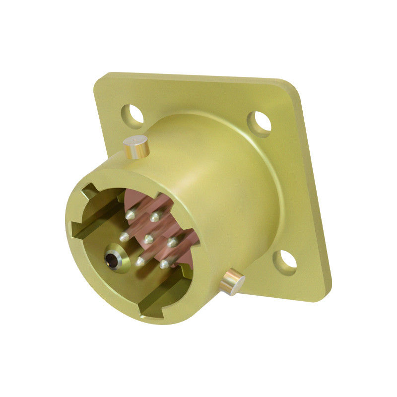 OHS-BC-1-19/18-B1-1-B Hermetic Square Flange Receptacle Bayonet Russian Industrial Circular Connectors