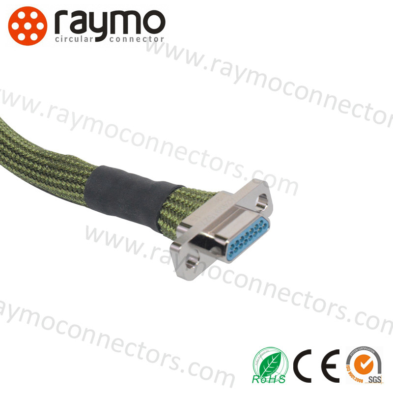 J30J Series Connector 9 Pins 500VAC Gold Plated Copper Alloy