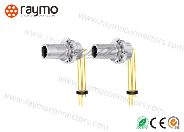 4pin Male Circular Push Pull Connectors Harsh Environmental Resistance High Performance